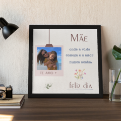 Quadro Personalizado dia das Mães 20x20