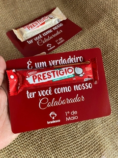 30 Card Chocolate Prestigio Dia do Trabalhador 10x15 na internet