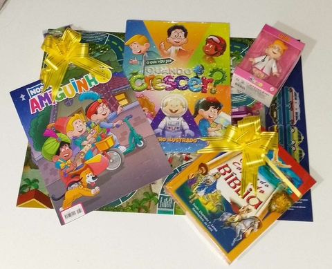 KIT PRESENTES EDUCATIVOS MENINAS ENTRE 7 E 10 ANOS - O MUNDO COLORIDO DA BÍBLIA