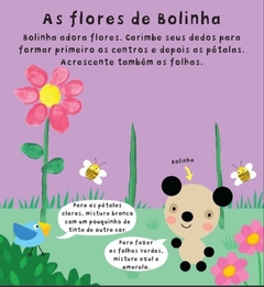 Pinte com os dedos - Livro com páginas reutilizáveis na internet