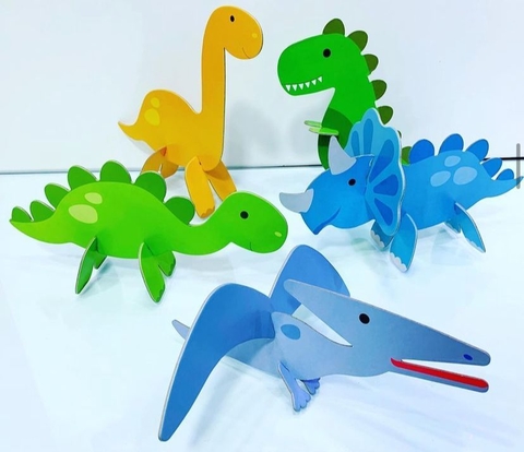 Encaixe Monte - Dinossauros 3D