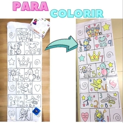 Amarelinha Princesas - Para Colorir