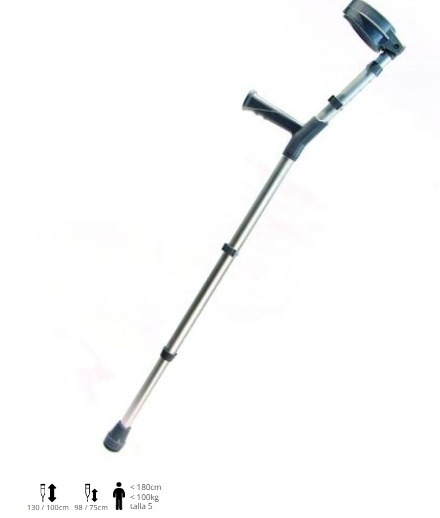 Bastón Canadiense Aluminio Doble Regulación