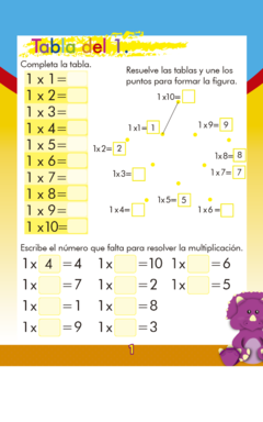ejercicios de tablas de multiplicar