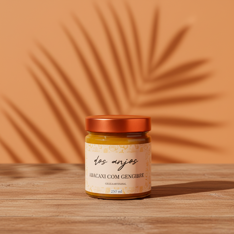 Geleia Artesanal de Abacaxi com Gengibre – Dos Anjos (250ml) - comprar online