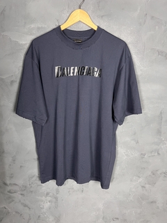 CAMISETA BALENCIAGA AZUL MARINHO