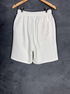 BERMUDA DE MOLETOM OFF WHITE BRANCA - comprar online