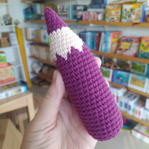 Lápis de crochê