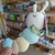 Lagarta amigurumi - Lilá