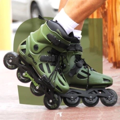 Patins Inline Freestyle Traxart Green - 80mm ABEC-9 Cromo na internet