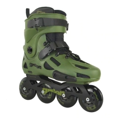 Patins Inline Freestyle Traxart Green - 80mm ABEC-9 Cromo