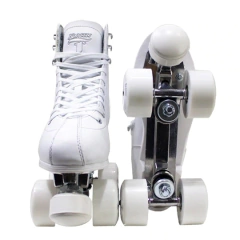 Patins Quad Traxart Klassic Branco - 58mm x 32mm ABEC-5 - Trackeano