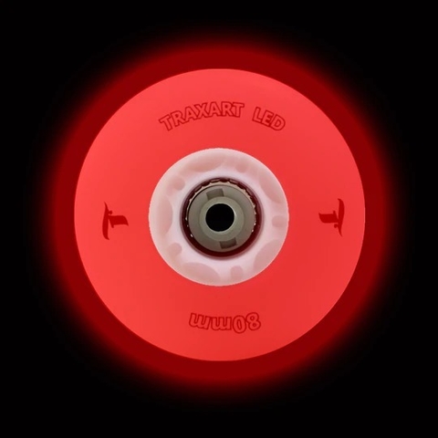 Jogo de Rodas Inline Traxart LED 80mm/83A