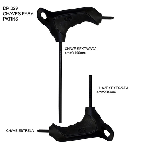 Chave T para patins