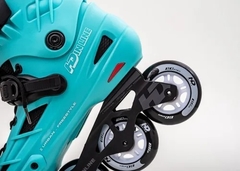 Patins Hd Inline New Skull Urban Verde - 80mm 85a - Abec 9