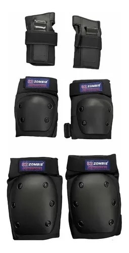 Kit Proteção Zombie Skate,patins Completo