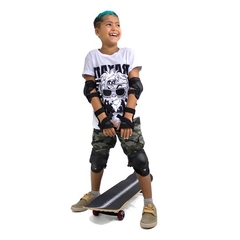 Imagem do Kit Protetor Infanto Juvenil Preto - DY-144