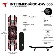 SKATE TRAXART INTERMEDIÁRIO AMERICAN STYLE DW-005 - comprar online