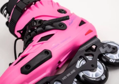 Patins Hd inline New Skull / Rosa 80mm - comprar online