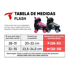 PATINS INFANTIL FLASH - 54MM ABEC-7 - loja online