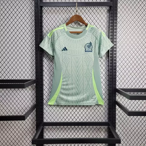 blusa-camiseta-camisa-mexico-away-2-ii-24-25-feminina-copa-america-verde