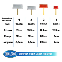 Rasqueadeira Profissional Groomer com Cabo de Madeira Tam 1 Chalesco - loja online