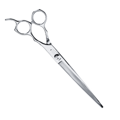 Tesoura Profissional Corte Reto 8polegadas em Aço Cromado com Botão Regulador de Tensão 19cm Chalesco