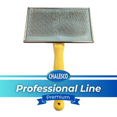 Rasqueadeira Profissional Premium Groomer com Cabo de Madeira Grande Chalesco - comprar online