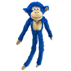 Brinquedo para Pets Macaco Azul de Pelúcia Plushtoys Chalesco