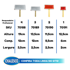 Rasqueadeira Profissional Groomer com Cabo de Madeira Tam 2 Chalesco - loja online