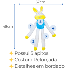 Brinquedo para Pets Coelho de Pelúcia Plushtoys Chalesco - comprar online