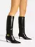 Bota couro cano longo metal
