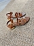 Sandália Couro Tiras Fivela - Lu Shoes
