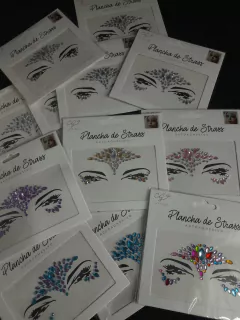 strass para la cara (SOLO COLOR PLATEADO )