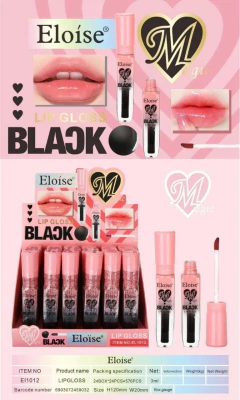Lip gloss MAGICO NEGRO (459032) ELOISE ! APROBADO POR ANMAT !
