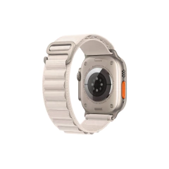 APPLE WATCH ULTRA GPS + CELULAR 49MM TITANIUM CASE WITH STARLIGHT ALPINE LOOP en internet