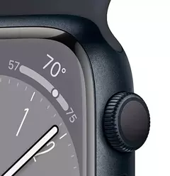 APPLE WATCH SERIES 8 GPS 41 MM MIDNIGHT ALUMINUM CASE SPORT BAND en internet