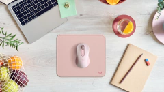 MOUSE PAD ANTIDESLIZANTE LOGITECH - ROSA - tienda online