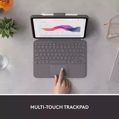 LOGITECH COMBO TOUCH FUNDA TECLADO IPAD 10A GEN GRIS EWS - Flux Solutions