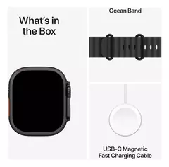 APPLE WATCH ULTRA 2 49MM GPS + CELULAR TITANIUM CASE BLACK OCEAN BAND en internet