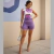 Conjunto Shorts Curto Com Cinto e Cropped Feminino
