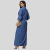 Vestido Jeans Longo Feminino Chemise Manga Longa - comprar online