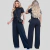 Conjunto Calça Pantalona e Blusa de Manga Curta Com Gola Média em Crepe - loja online