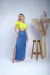 Conjunto Saia Jeans + Ciganinha Laise