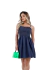 Vestido Jeans Rodado com Lastex Acinturado – Casual e Charmoso - DAZUKAS CLOTHING
