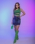 Saia Jeans curta Desfiada - loja online