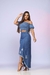 Conjunto Saia Longa Desfiada e Cropped Jeans - loja online
