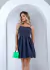 Vestido Jeans Rodado com Lastex Acinturado – Casual e Charmoso - comprar online