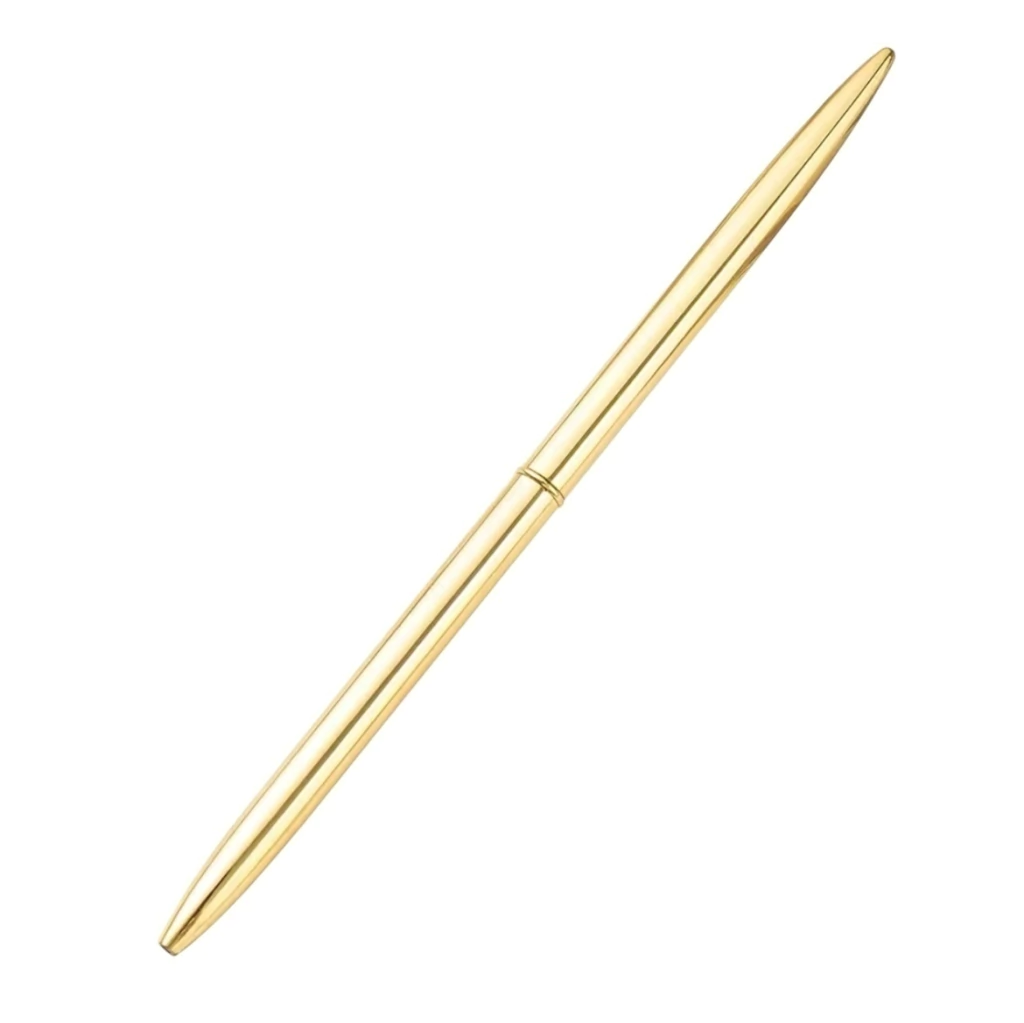 Caneta Slim dourada Minimalista