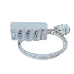 Extensao 1,40 Mts Branca 3 Tomada 10A Fio 1,5 Mod.IG3TC-1082 - comprar online